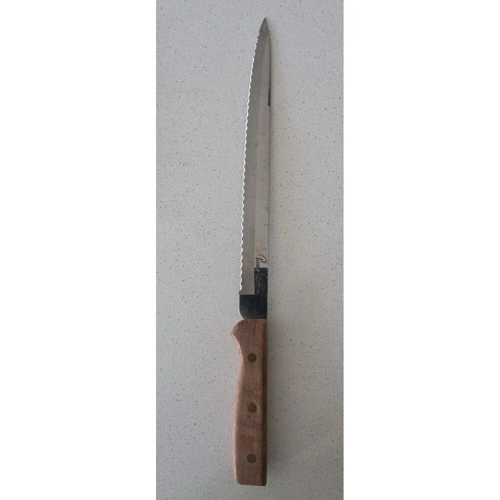 Pierre Santini Chef Knife Wooden Handle 10-1/4 Stainless Steel Blade